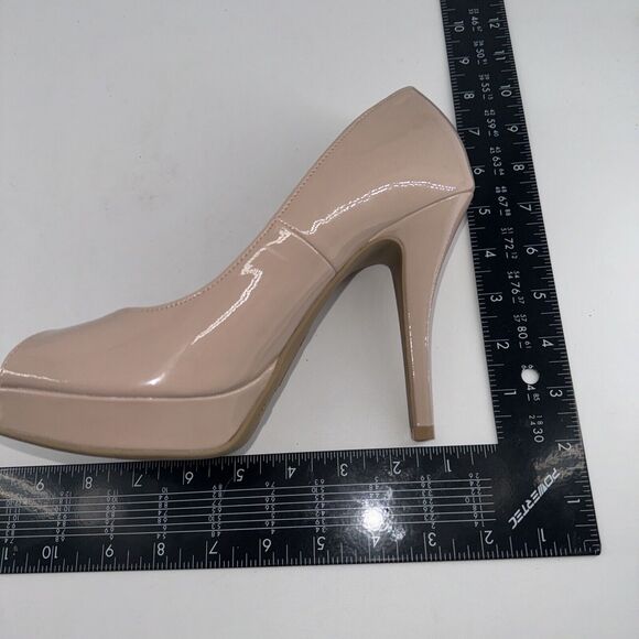 Open Toe High Heel Pumps Stiletto Shoes Brash Women’s Pink Size 8.5 Slip-On - Picture 8 of 9